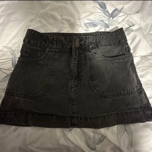Forever 21 black denim skirt